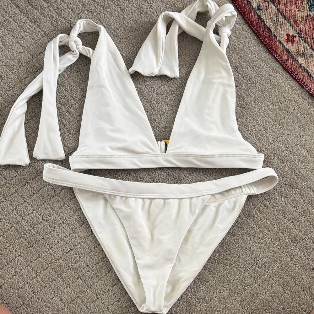 Lovers + Friends White Bikini Set